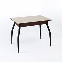 Стол Аспен СТ МП 900(1200)*600*750 Ноги 01 черные (стекло Бежевое глянцевое цвет ВН) Стол Аспен СТ МП 900(1200)*600*750 Ноги 01 черные (стекло Бежевое глянцевое цвет ВН)